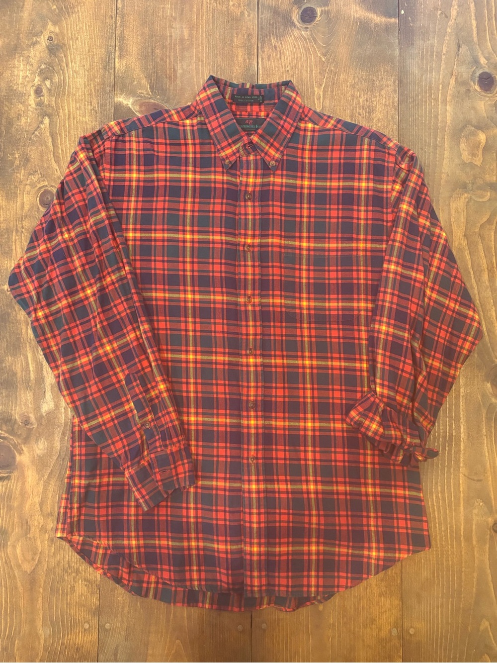 Vintage Abercrombie & Fitch Plaid Flannel Shirt Men’s L